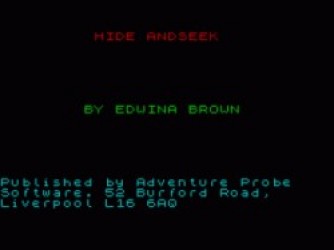 Hide And Seek (1997)(Zenobi Software)[re-release] Rom